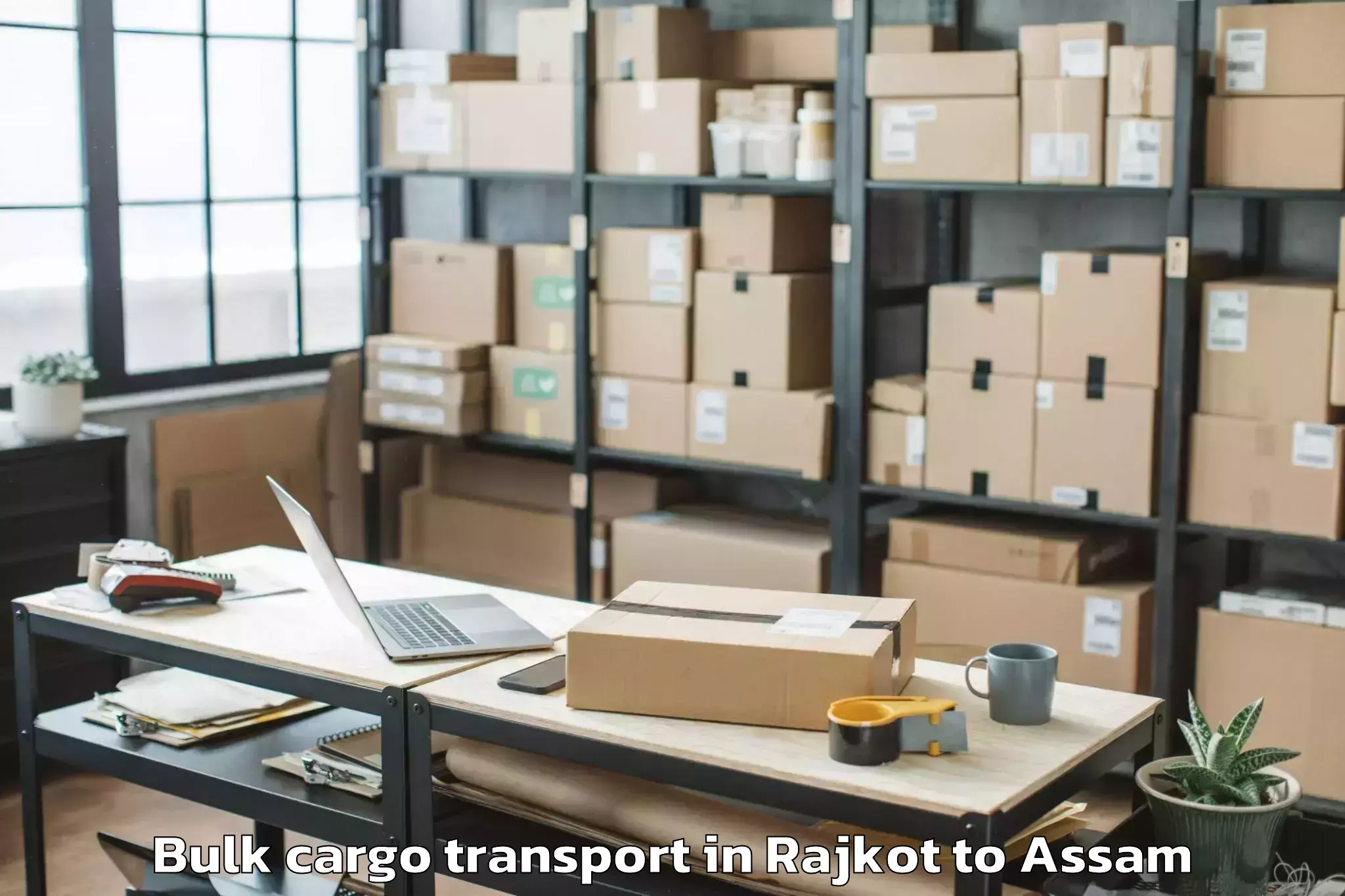 Affordable Rajkot to Soalkuchi Bulk Cargo Transport